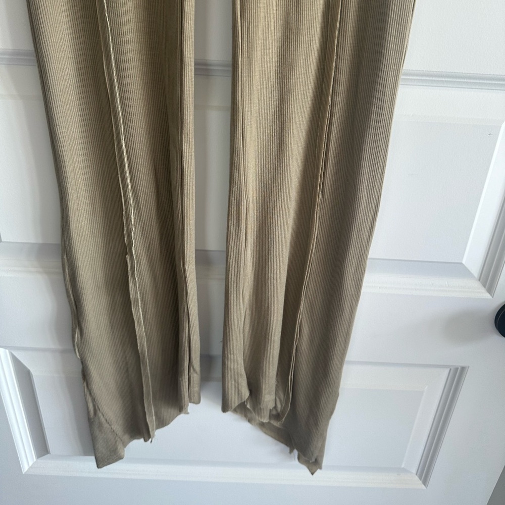 Sami Miro Vintage Asymmetric Extralong Rib Pants — image 5 of 8